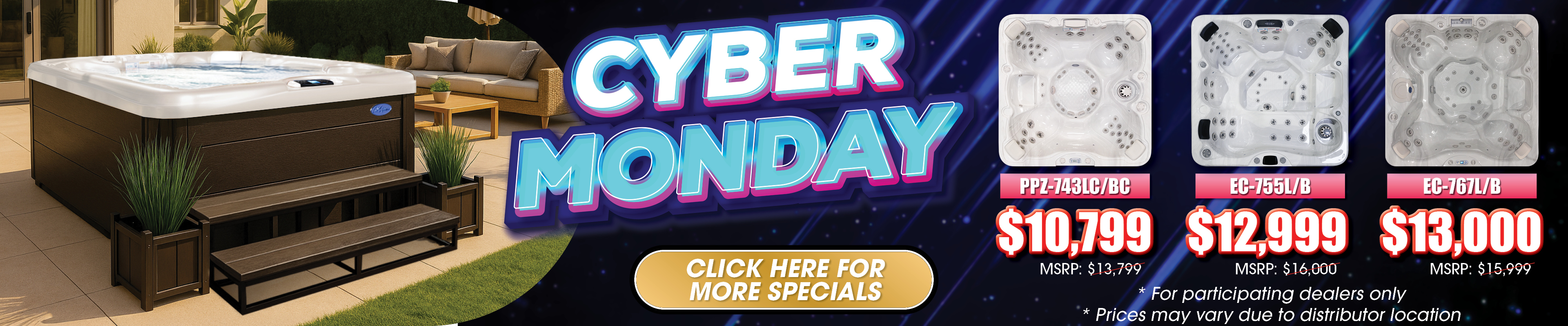 Calspas hot tub being used in a family setting - Brunswick