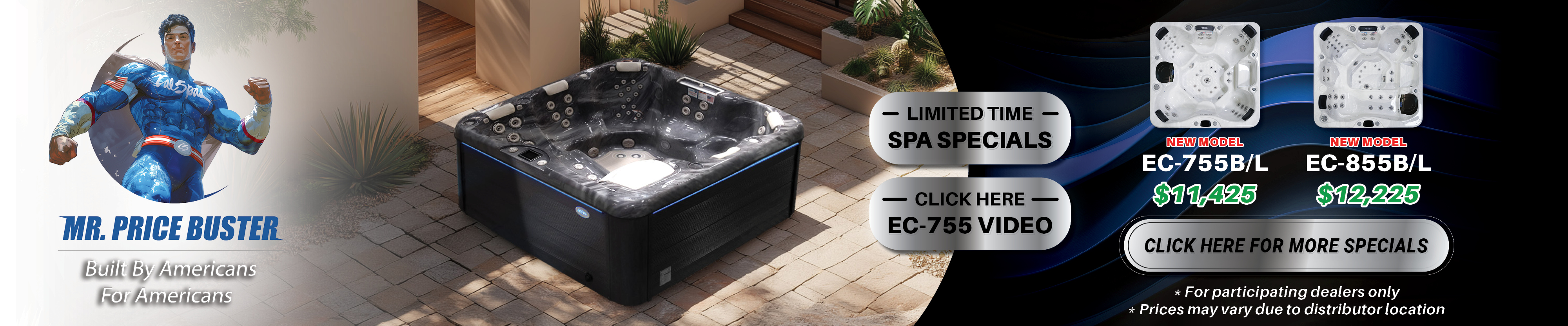Calspas hot tub being used in a family setting - Brunswick